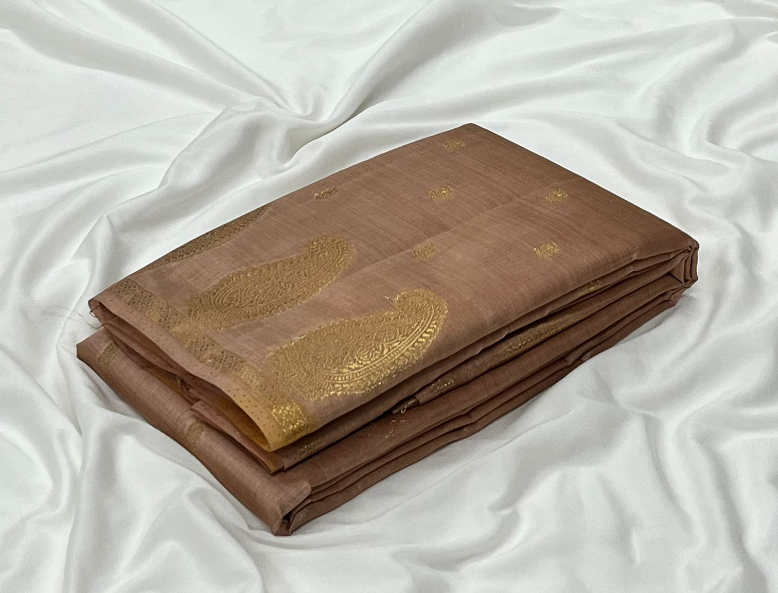 Tussar Silk Saree with Heavy Zari Border and Chit Pallu Cotton Saree